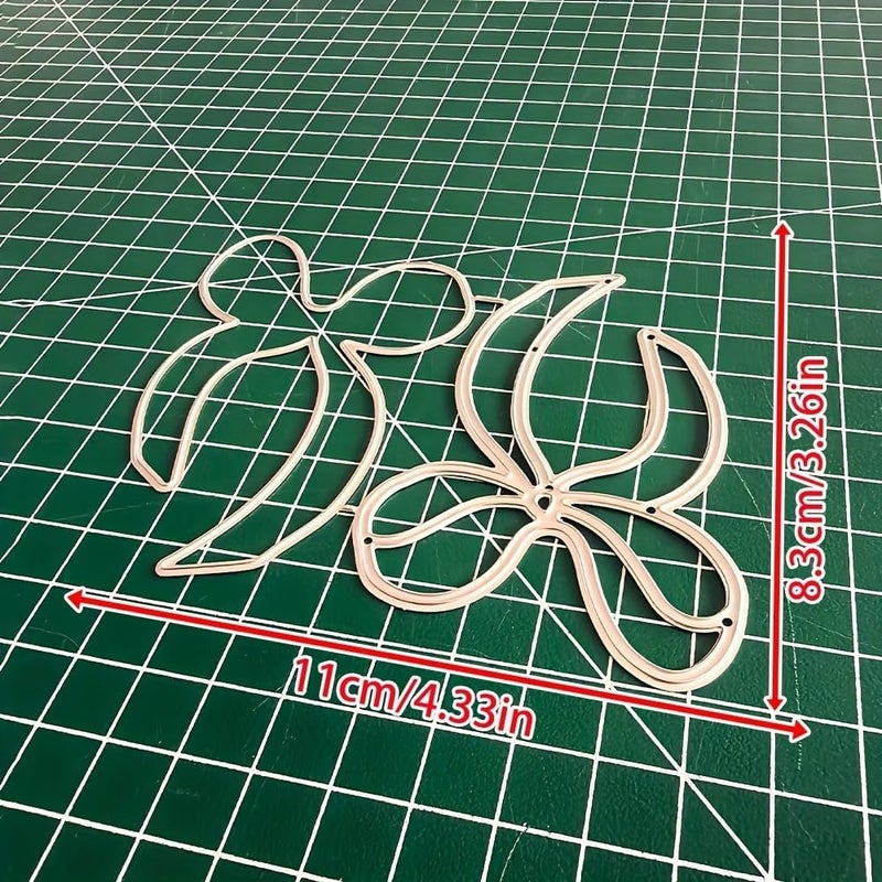 Lapoo Metal Cutting Die for Scrapbooking, 3D Backgrounds Frame New Cutting Dies DIY Album Card Making Decor Paper Metal Die Cuts Party Wedding Decorations (Bow 4.3 x 3.3 in) - Image 4